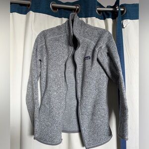 Patagonia Gray Zip-Up Fleece Jacket